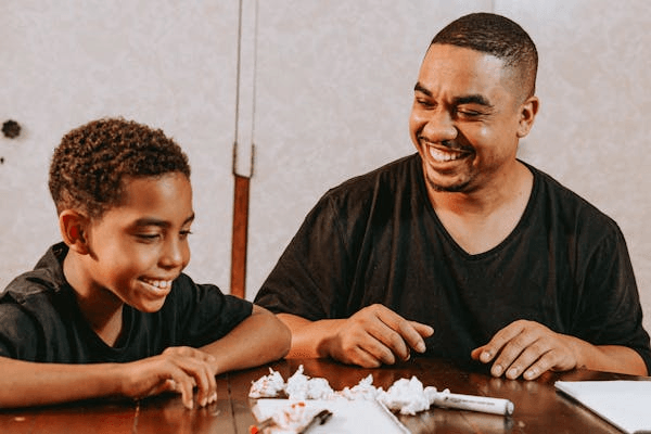 Child in a safe space